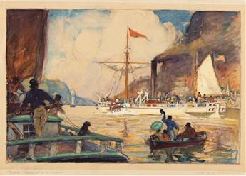 WILLIAM JAMES AYLWARD (1875-1956) Fultons Claremont on the Hudson.